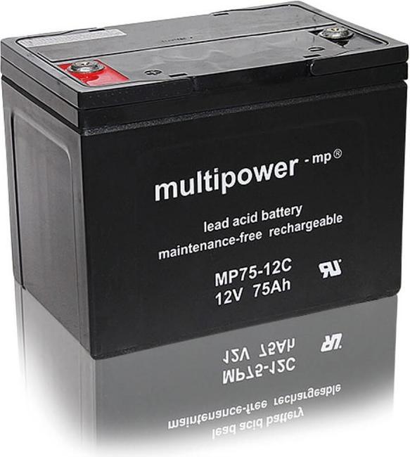 Produktbild Multipower MP75-12C AGM-Batterie (12 V, 75 Ah)