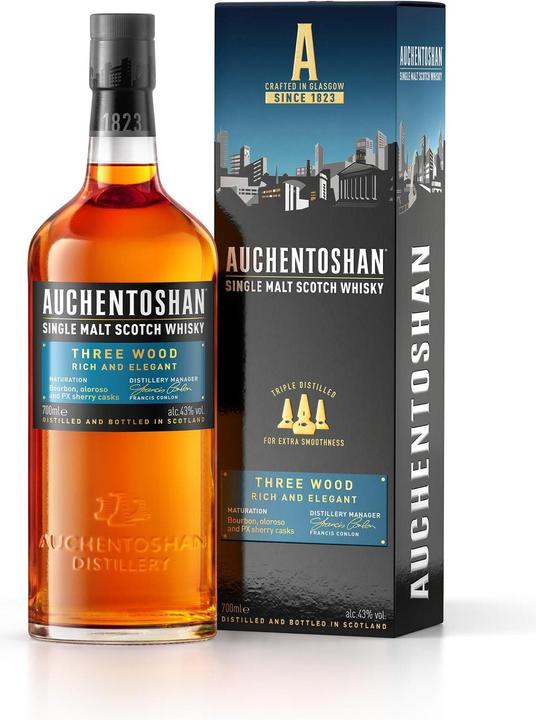 Immagine prodotto Auchentoshan Tre Legno (Single Malt, Whisky scozzese, 1 x 70 cl)