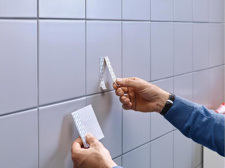 Actual product image tesa Adhesive nail for tiles & metal, height-adjustable