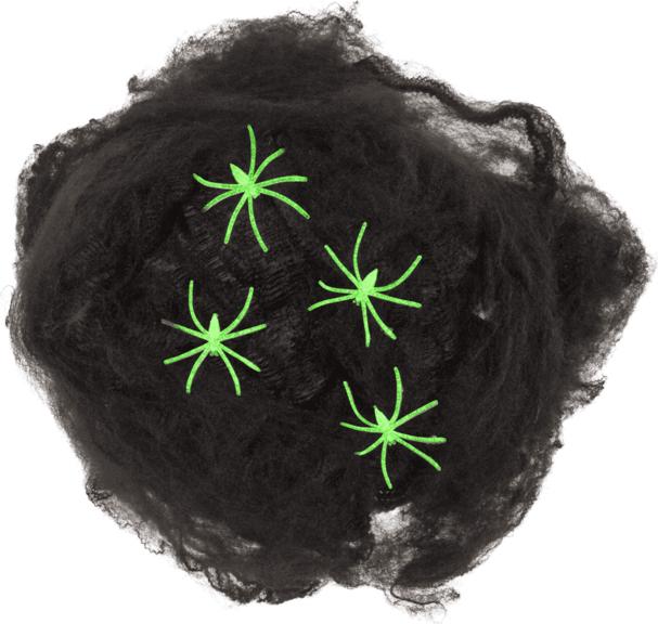 Produktbild Out of the blue Spinnennetz Glow in the Dark inkl. 4 Spinnen