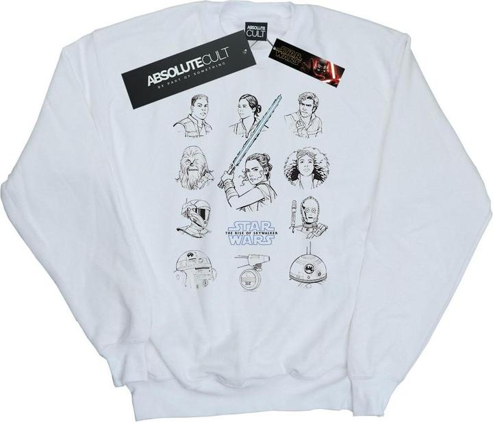 Star Wars The Rise Of Skywalker Resistance Charcter Line Up Mono Sweatshirt Mädchen