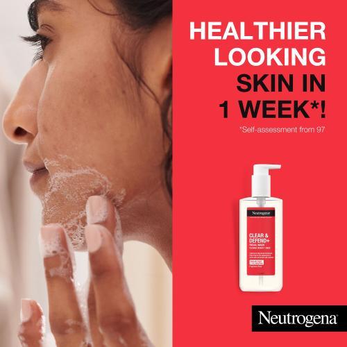 Actual product image Neutrogena Clear & Defend + Facial Wash (Gel, 200 ml)