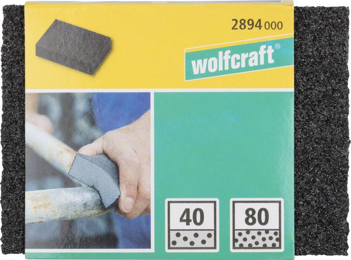 Produktbild wolfcraft wolfcraft 1 Schleifblock SiC K80,120,100x67x25mm (P80, P120)