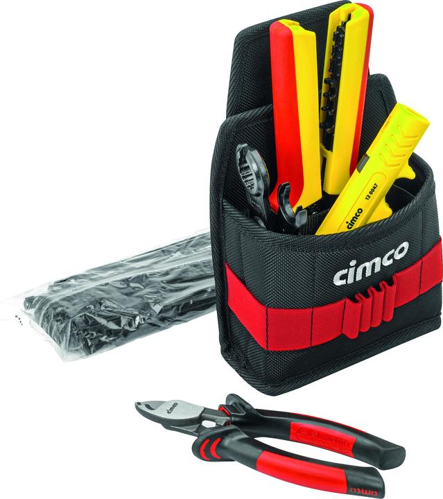 Produktbild Cimco Gürteltasche Solar inkl. 5 Tlg 170475 Elektriker, Handwerker Werkzeug-Gürt (5 Teile)