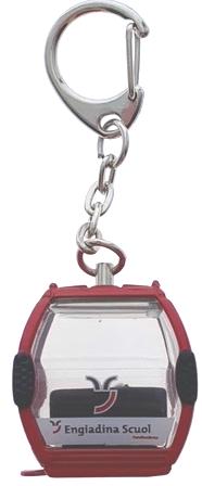 Actual product image Jägerndorfer Key fob red Scuol Engadin Omega-IV, metal