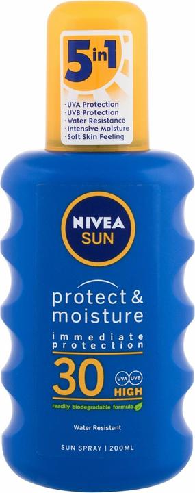 NIVEA Sun Protect & Moisture (Spray solaire, SPF 30, 200 ml, 150 g)