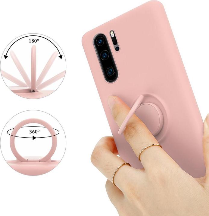 Productafbeelding Cadorabo TPU Vloeibare Ring Silicone Hoesje (Huawei P30 Pro)