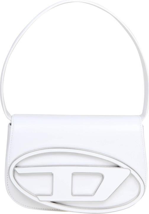 Actual product image Diesel 1dr shoulder bag in white leather