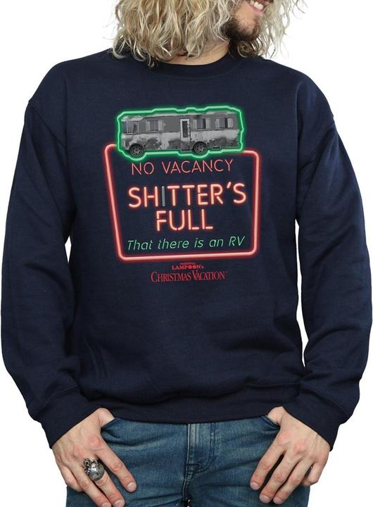 Produktbild National Lampoon´s Vacation National Lampoon's Christmas Vacation Greyscale No Vacancy Sweatshirt (L)