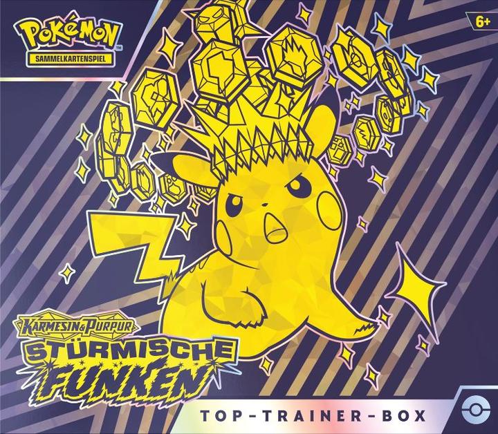 Actual product image Pokémon Surging Sparks (German, Elite / Top Trainer Box)