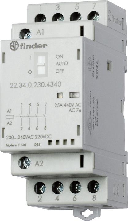 Produktbild Finder Installationsschütz Serie 22.34, 25 A