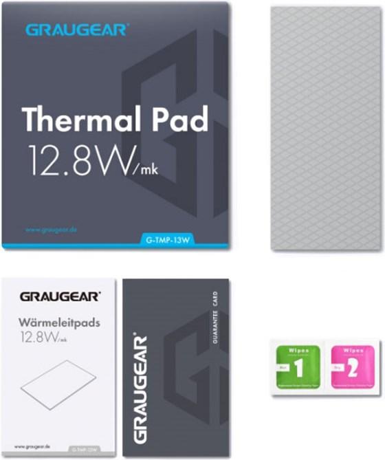 Actual product image Graugear Heat conduction pad for CPU or memory, 100 x 45 x 1 mm (1 mm, 12.80 W/m K)