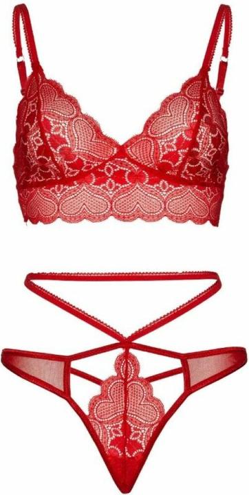 Image du produit Leg Avenue Dentelle bralette et thong (M, L)