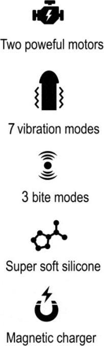 Energie-Label Mia Selena Stimulator Vibrieren + Klappen Rot