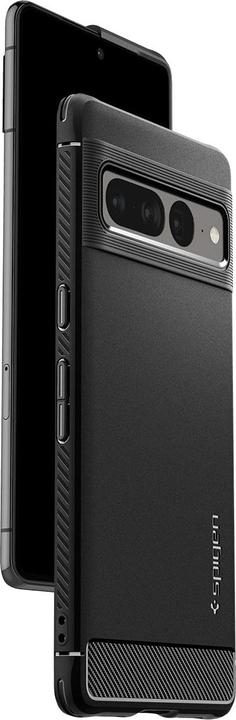 Actual product image Spigen Rugged Armor Google Pixel 7 Pro czarny/matte black ACS04725 (Google Pixel 7 Pro)
