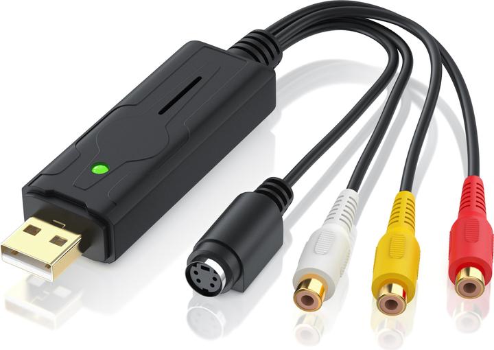 Image du produit Aplic Carte d'acquisition vidéo audio USB, convertisseur audio vidéo, adaptateur vidéo de postproduction (USB 2.0, signal TV analogique)