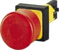 Produktbild Eaton Not Halt Pilzdrucktaster NOT STOPP/NOT HALT Taste, schwarz, rastend