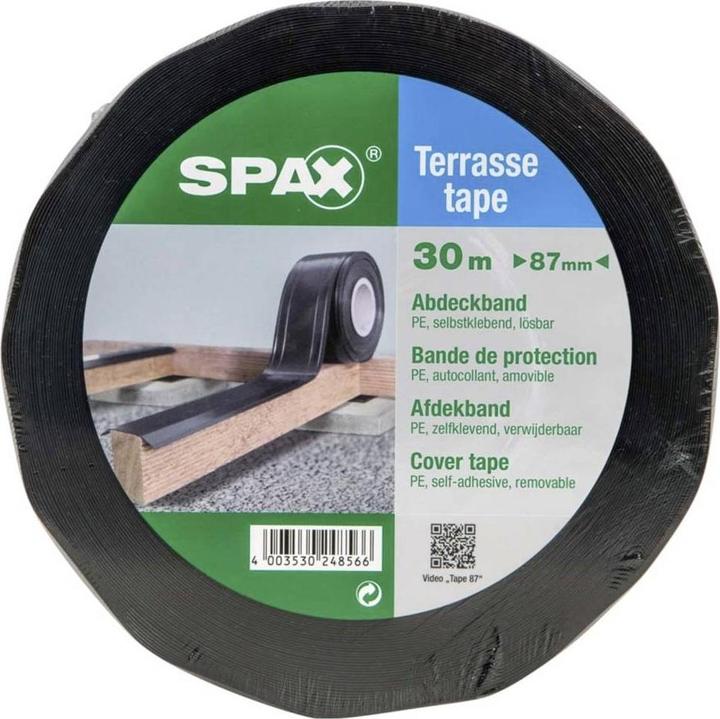 Produktbild Spax Terassenklebeband zum Schutz der Holzkonstruktion B=87mm, L=30m, Stärke 0,5mm (87 mm)
