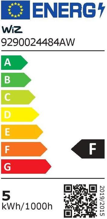 Energie-Label WiZ Par16 (GU10, 4.90 W, 345 lm, 1 x, F)