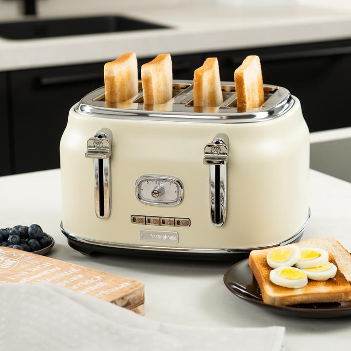 Actual product image Westinghouse Retro Breakfast Set, 4-Slot Toaster + Kettle 1.7L (1.70 l)