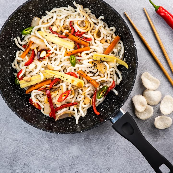 Image du produit Westinghouse Black Marble Poêle à wok (30 cm, Wok, Aluminium)
