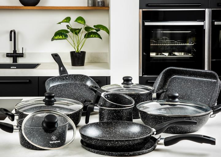 Image du produit Westinghouse Black Marble Poêle à wok (30 cm, Wok, Aluminium)