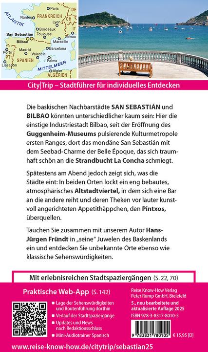Image du produit CityTrip San Sebastián und Bilbao (Allemand, Hans-Jürgen Fründt, 2025)