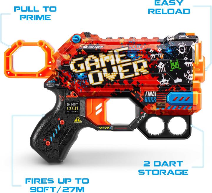 Actual product image Xshot Skin Menace 8 Dart Gun