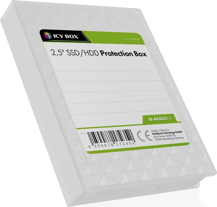 Icy Box IB-AC6251-6 2.5"-Festplatte Schutzgehäuse 6er Pack