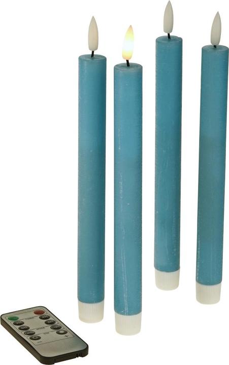 Produktbild Werner Voss Stabkerze LED, blau 4tlg. (1 x)