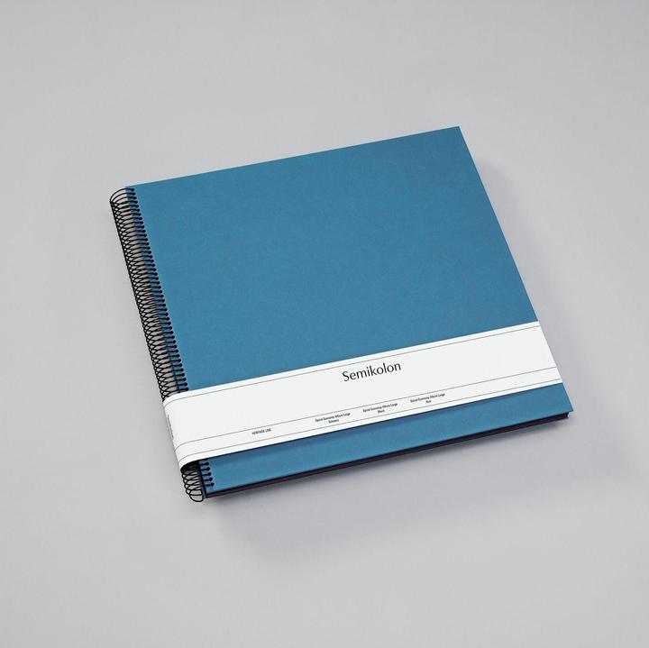 Image du produit Semikolon Album photo 34.5 x 33.2 cm bleu, 50 noir (10 x 15 cm, 13 x 18 cm, 9 x 13 cm)