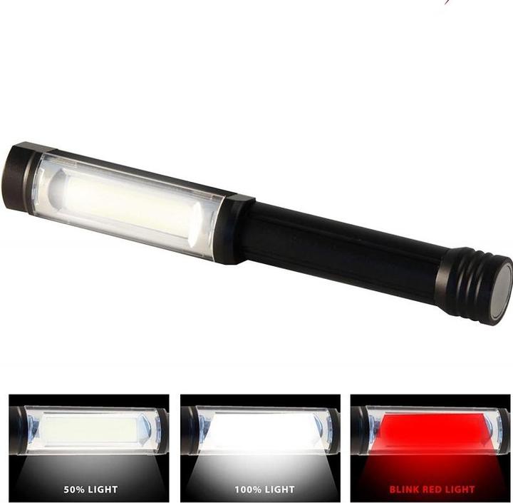 Immagine prodotto Velamp Torcia a LED IN256, con flash rosso, per situazioni di emergenza o per l'officina (3.30 cm, 400 lm)
