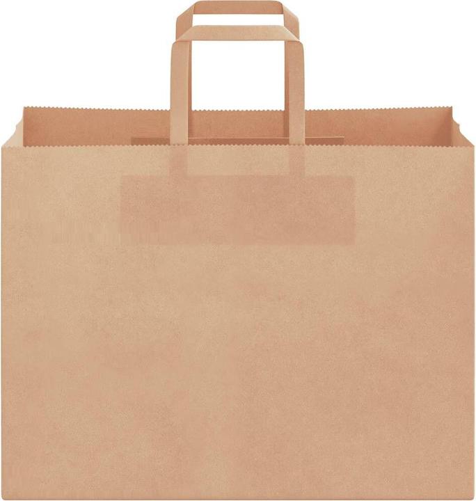 Immagine prodotto VidaXL Sacchetti di carta kraft 50 pezzi con maniglia marrone 32x17x25 cm (Borsa da regalo, 50 x)