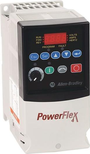 Image du produit Allen Bradley Variateur de vitesse, PowerFlex 4, RS-485, 6A, 2.2kW 480V