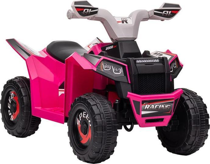 Produktbild Swisshandel24 Elektro Kinderquad, Elektroquad, Vorwärts-, Rückwärtsfunktion, 6V, 1,5-3 Jahre, 2,5 km/h, Rosa (6 V)