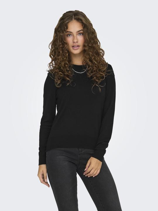 Produktbild Only Normal geschnitten Rundhals Gerippte Ärmelbündchen Pullover Strickpullover (XS)