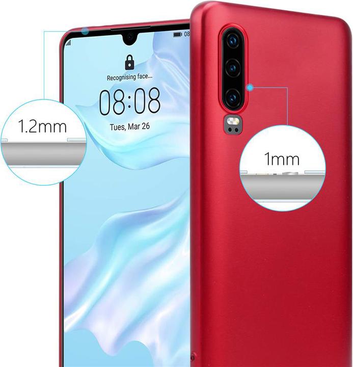 Actual product image Cadorabo Bumper TPU Matt Metallic (Huawei P30)