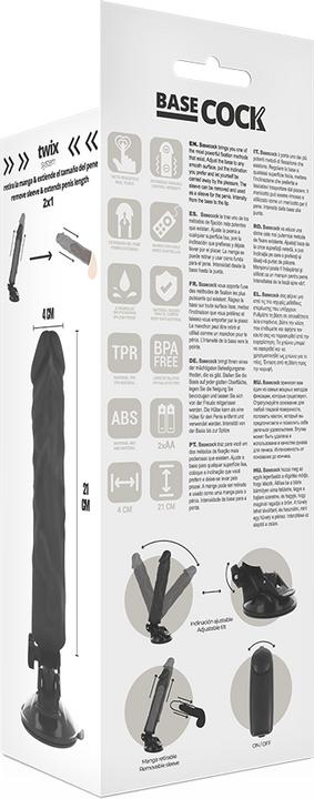 Produktbild Basecock Realistic Vibrator Remote Control Black 21cm