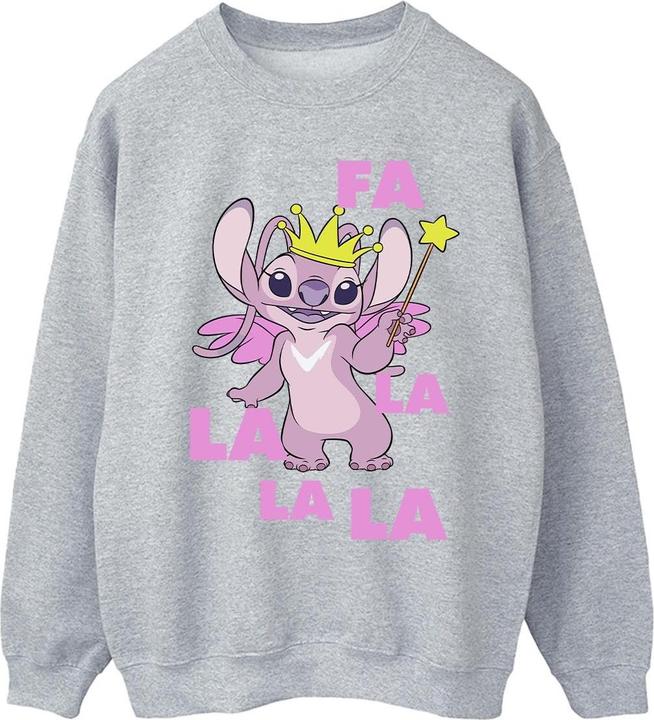 Actual product image Disney Mens Lilo & Stitch Angel Fa La La Sweatshirt (5XL)
