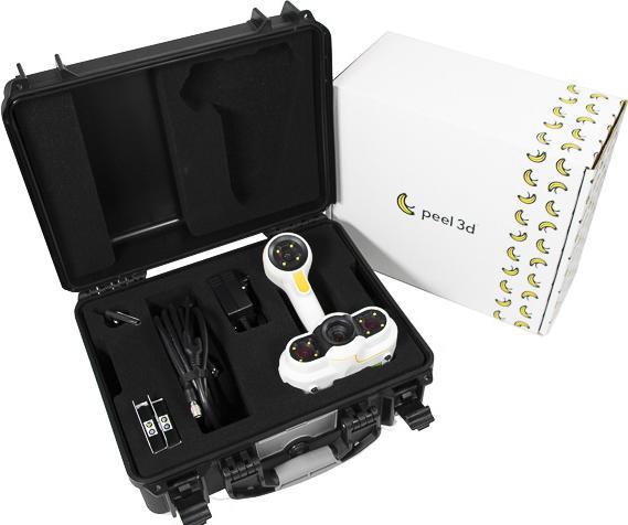 Creaform PEEL2-S 3D Scanner in Cardboard Case with Calibration Plate USB/Power Cable Target