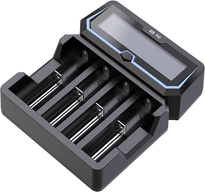 Actual product image Xtar Battery charger for X4 18650 AA AAA cells Ni-MH Li-Ion 4 places (1 pcs., 12650, 13500, 13650, 14500, 14650, 16340, 16650, 17335, 17355, 17500, 17650, 17670, 18350, 18490, 18500, 18650, 18700, 20650, 21700, 22650, A, Sub-C, AA, AAA, Battery + charger)