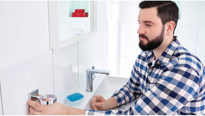 Actual product image tesa EKKRO soap holder incl. adhesive solution without drilling