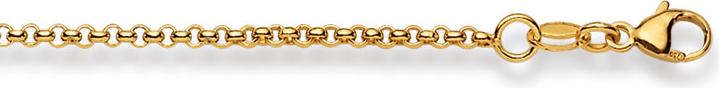 Image du produit Natsumi Schmuck Collier en or jaune 18K/750 Erbs 1.9mm 42 cm (750/18 K Or jaune, 42 cm)