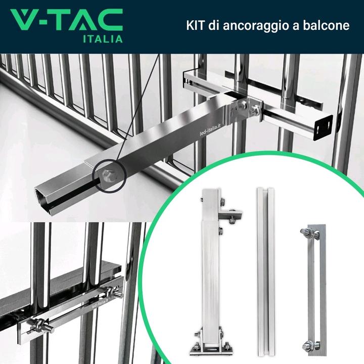 Actual product image V-TAC Balcony bracket for 1 photovoltaic panel