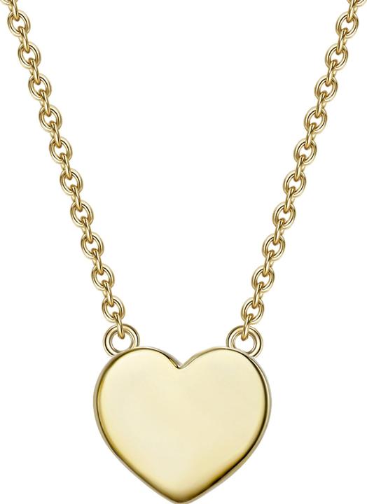 Actual product image Glanzstücke München Ladies heart sterling silver yellow gold 40.0 cm base chain + 5.0 cm extension - 9044 (Sterling Silver, 40 - 45 cm)