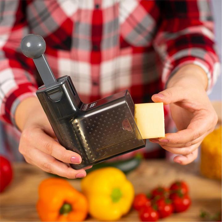 Actual product image Kuhn Rikon Ratchet cheese grater grey