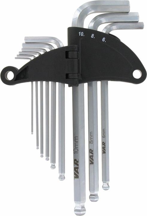 Produktbild VAR Profi Innensechskantschlüssel-Satz CL-17800 1.5/2/2.5/3/4/5/6/8 und 10mm
