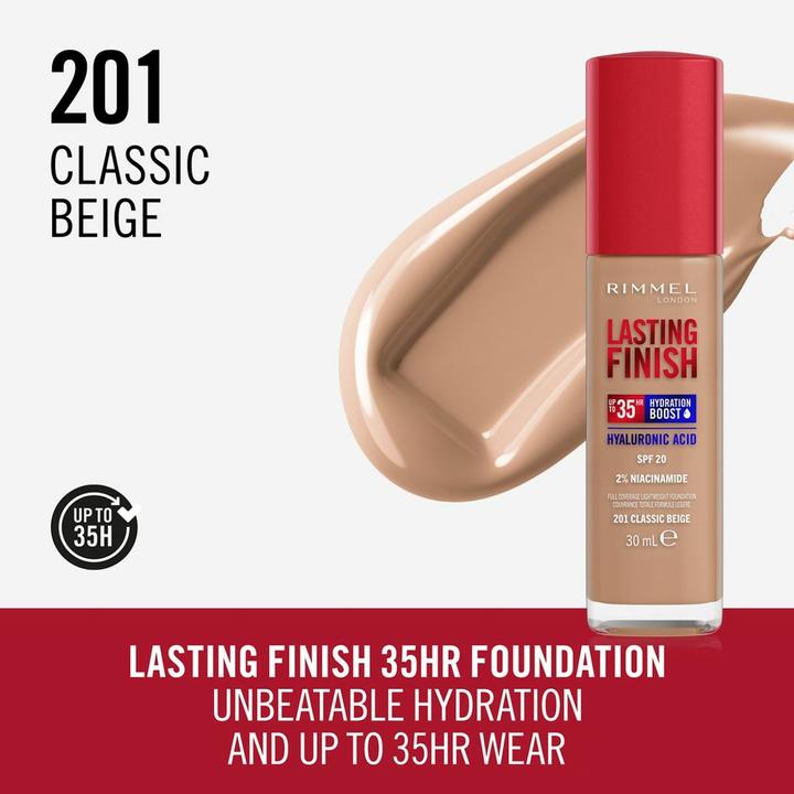 Immagine prodotto Rimmel London Finitura duratura 35H (201 Classico Beige)