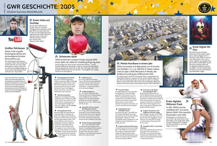 Valeurs nutritives et ingrédients Ravensburger Guinness World Records 2025 (Allemand, Guinness World Records Ltd., 2024)
