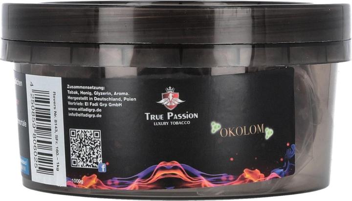 Produktbild True Passion Tabak Okolom 1kg (Frische, 1000 g)